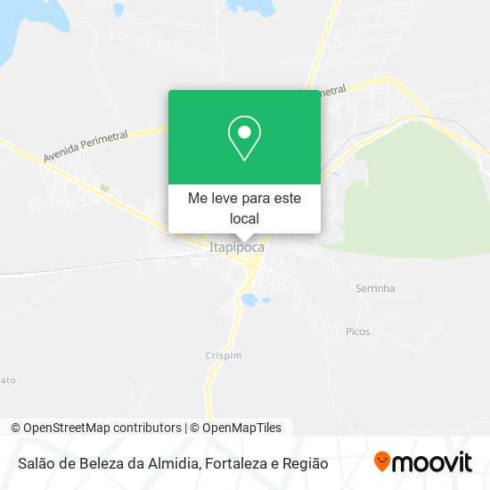 Salão de Beleza da Almidia mapa