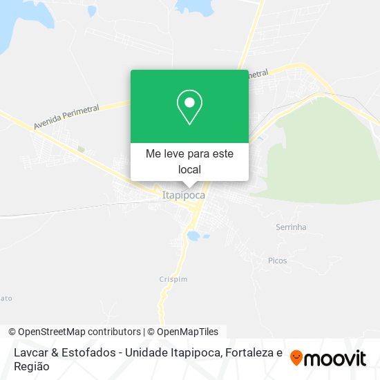 Lavcar & Estofados - Unidade Itapipoca mapa