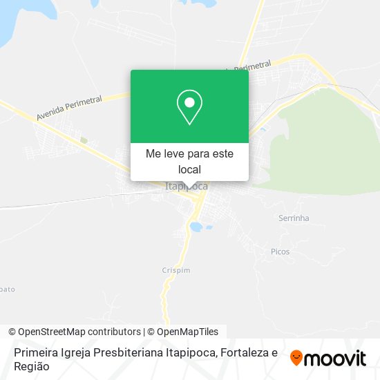 Primeira Igreja Presbiteriana Itapipoca mapa