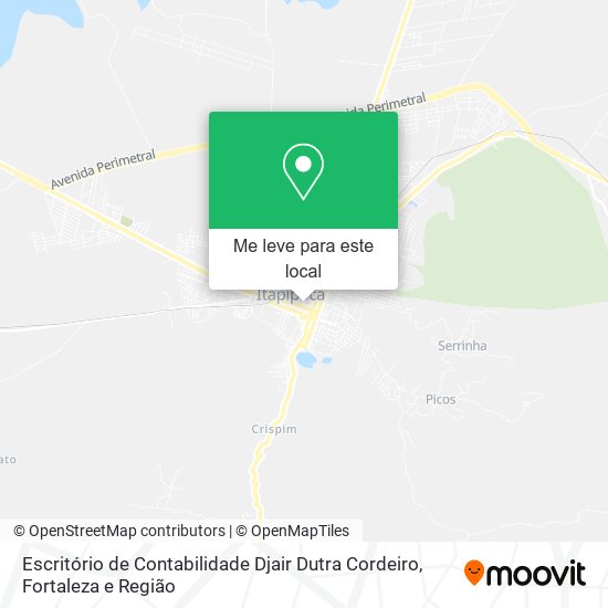 Escritório de Contabilidade Djair Dutra Cordeiro mapa