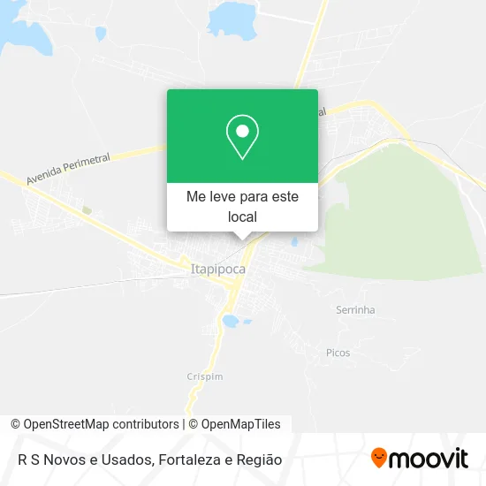 R S Novos e Usados mapa