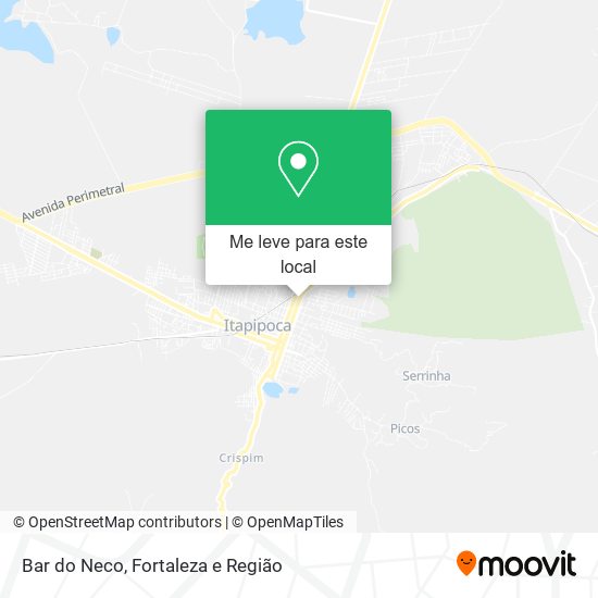 Bar do Neco mapa