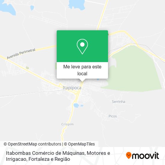 Itabombas Comércio de Máquinas, Motores e Irrigacao mapa