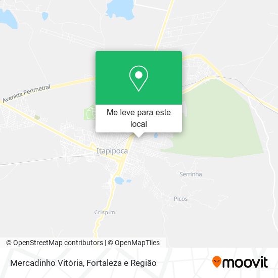 Mercadinho Vitória mapa