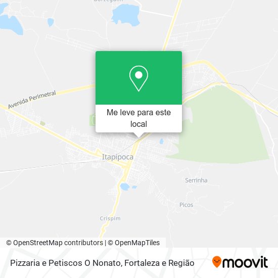 Pizzaria e Petiscos O Nonato mapa