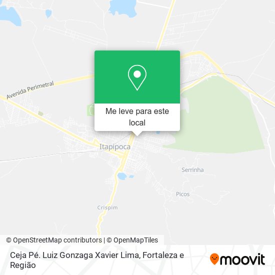 Ceja Pé. Luiz Gonzaga Xavier Lima mapa