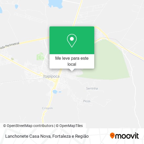 Lanchonete Casa Nova mapa