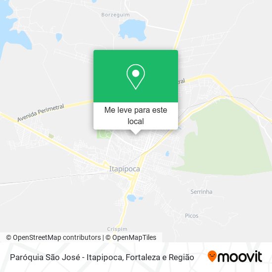 Paróquia São José - Itapipoca mapa