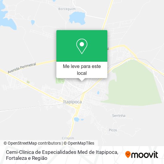 Cemi-Clínica de Especialidades Med de Itapipoca mapa