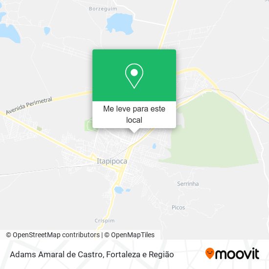 Adams Amaral de Castro mapa