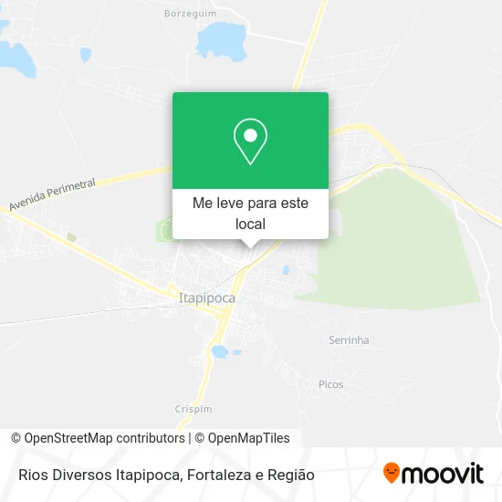 Rios Diversos Itapipoca mapa