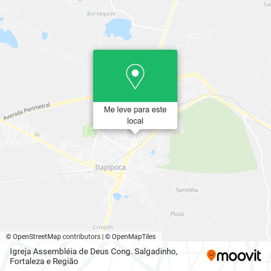 Igreja Assembléia de Deus Cong. Salgadinho mapa