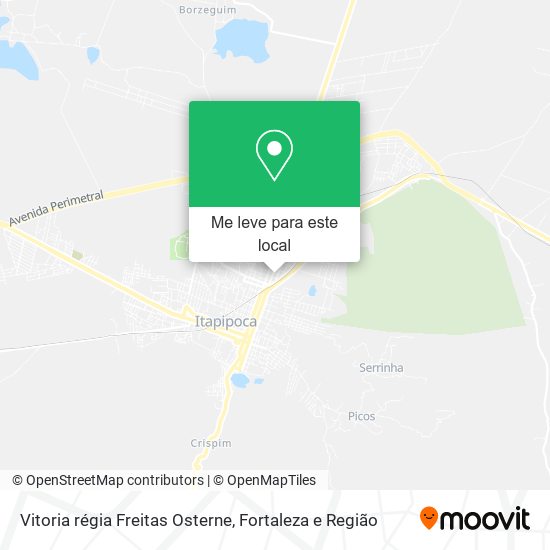 Vitoria régia Freitas Osterne mapa