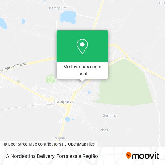 A Nordestina Delivery mapa