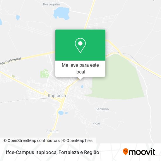 Ifce-Campus Itapipoca mapa