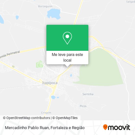 Mercadinho Pablo Ruan mapa