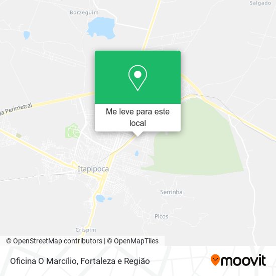 Oficina O Marcílio mapa