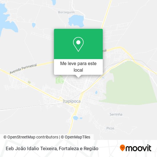 Eeb João Idalio Teixeira mapa