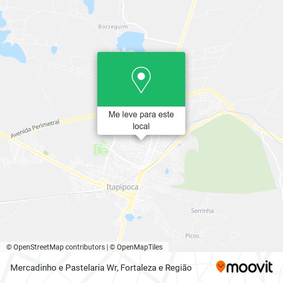 Mercadinho e Pastelaria Wr mapa