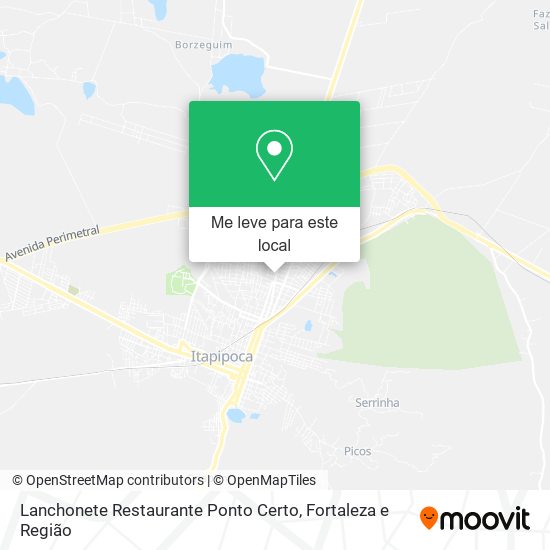 Lanchonete Restaurante Ponto Certo mapa