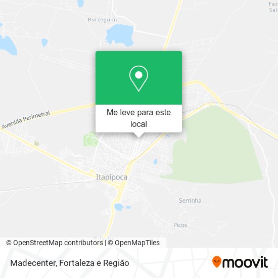 Madecenter mapa