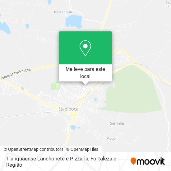 Tianguaense Lanchonete e Pizzaria mapa