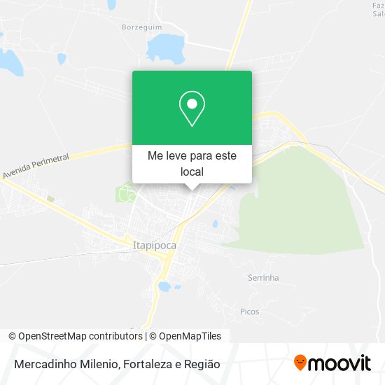 Mercadinho Milenio mapa