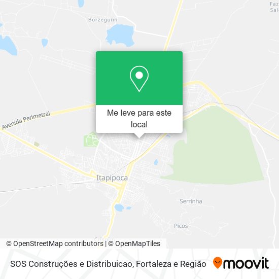 SOS Construções e Distribuicao mapa