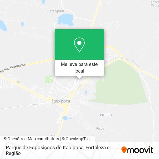 Parque de Esposições de Itapipoca mapa