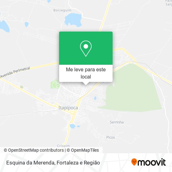 Esquina da Merenda mapa