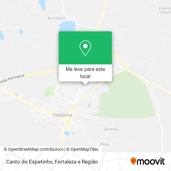 Canto do Espetinho mapa