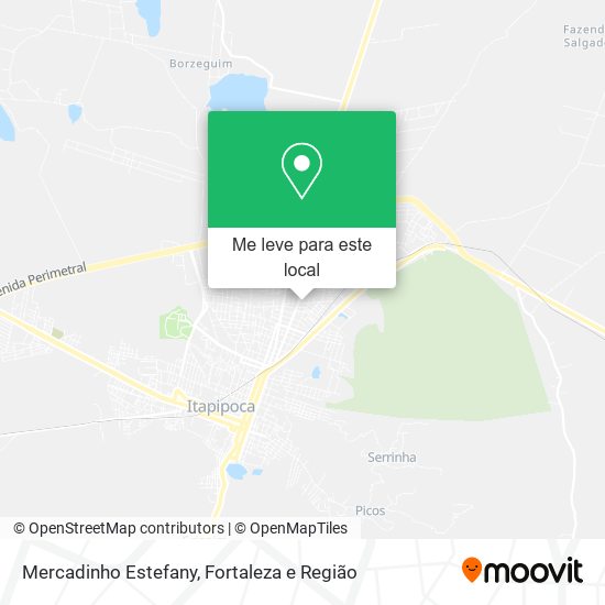 Mercadinho Estefany mapa