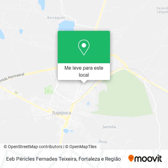 Eeb Péricles Fernades Teixeira mapa