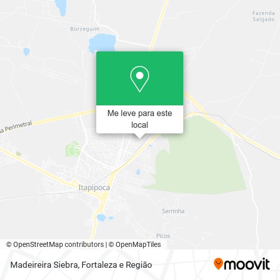 Madeireira Siebra mapa