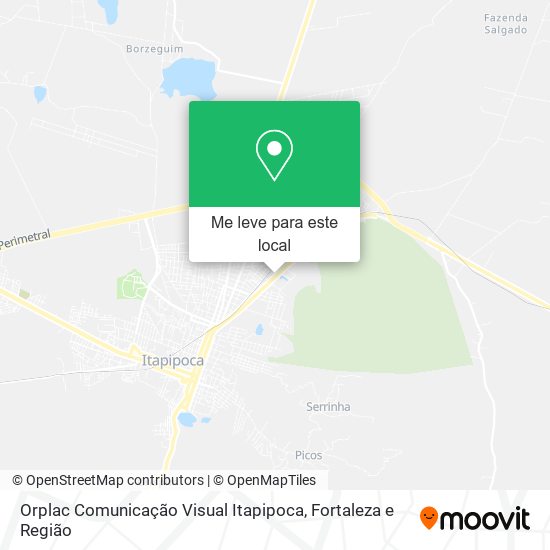 Orplac Comunicação Visual Itapipoca mapa