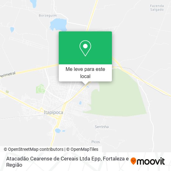 Atacadão Cearense de Cereais Ltda Epp mapa