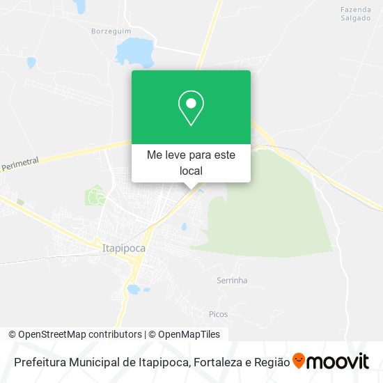 Prefeitura Municipal de Itapipoca mapa