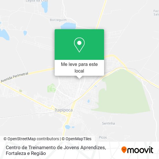 Centro de Treinamento de Jovens Aprendizes mapa