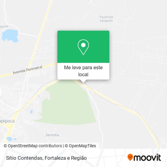 Sítio Contendas mapa