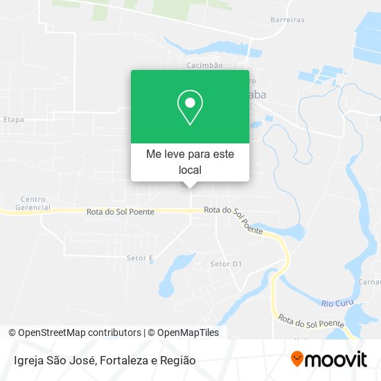 Igreja São José mapa