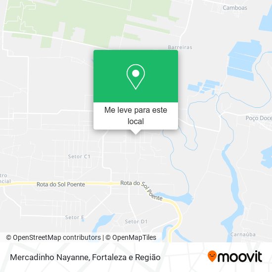 Mercadinho Nayanne mapa