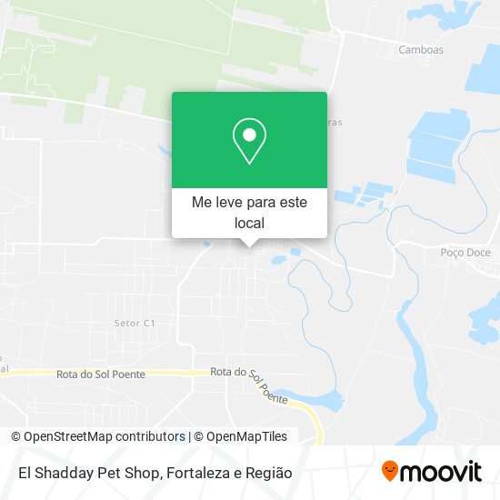 El Shadday Pet Shop mapa