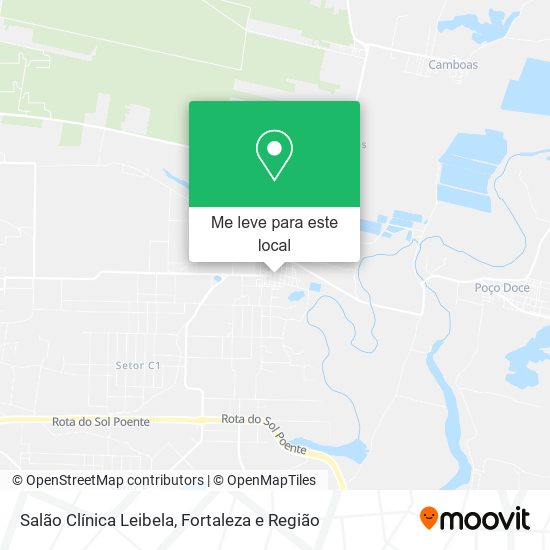 Salão Clínica Leibela mapa