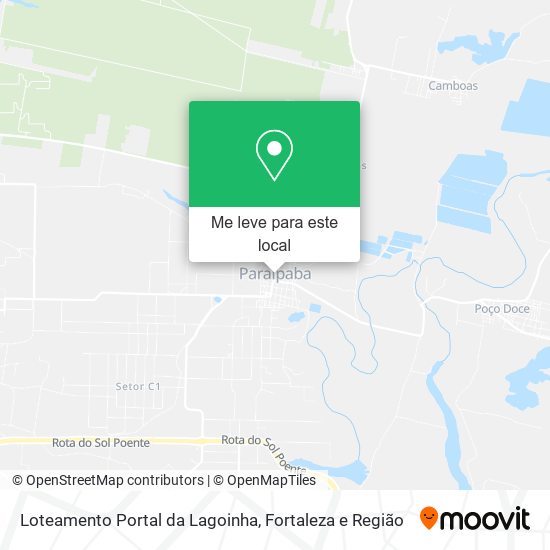 Loteamento Portal da Lagoinha mapa