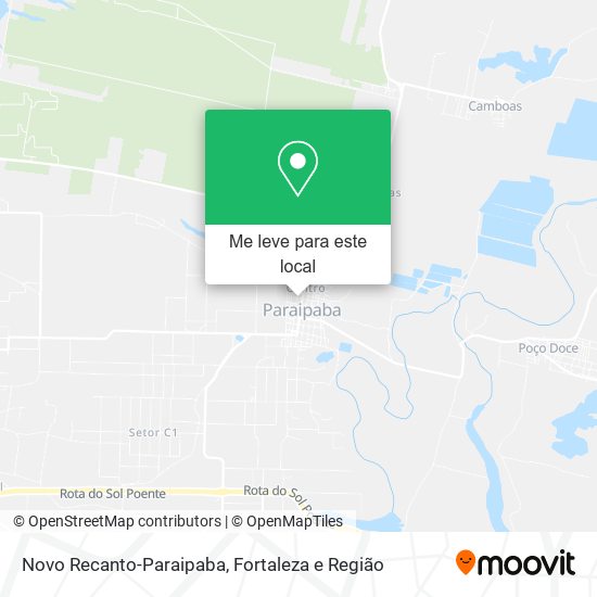 Novo Recanto-Paraipaba mapa