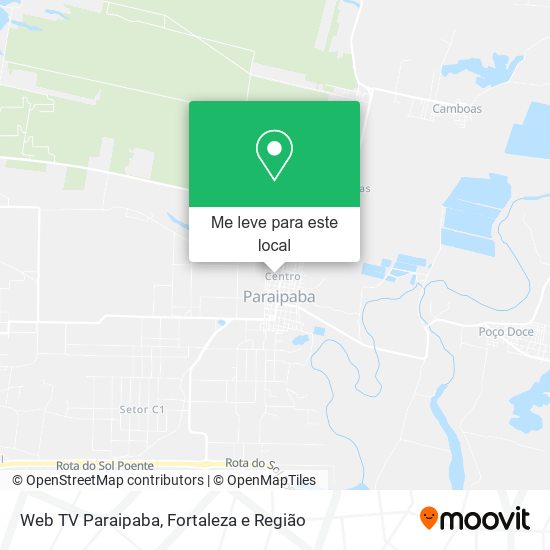 Web TV Paraipaba mapa