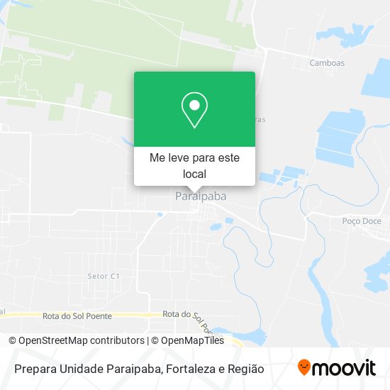 Prepara Unidade Paraipaba mapa