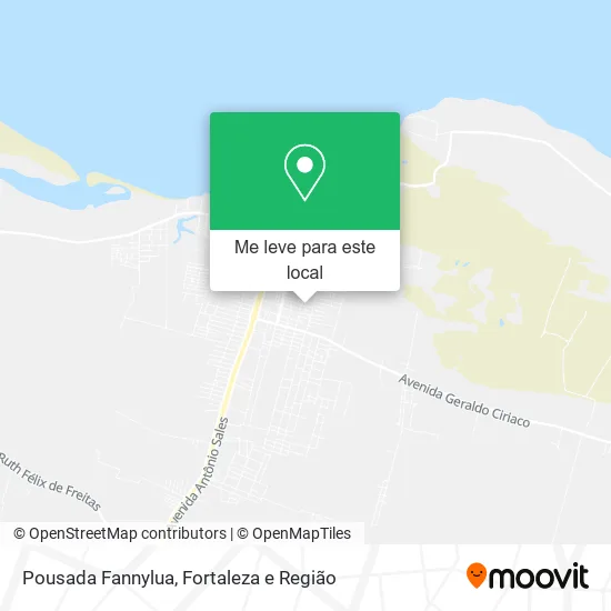 Pousada Fannylua mapa