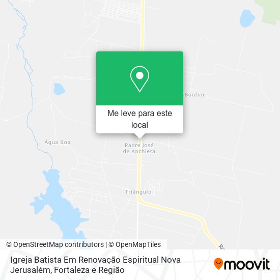 Igreja Batista Em Renovação Espiritual Nova Jerusalém mapa