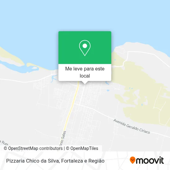 Pizzaria Chico da Silva mapa